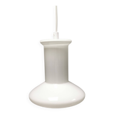 Double layered opal glass lamp, produced at Holmegaard Glassworks for Lyskaer Lighting, Denmark 70s