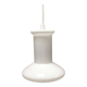 Lampe en verre opale à double couche, produite à Holmegaard Glassworks pour Lyskaer Lighting, Danemark, années 70