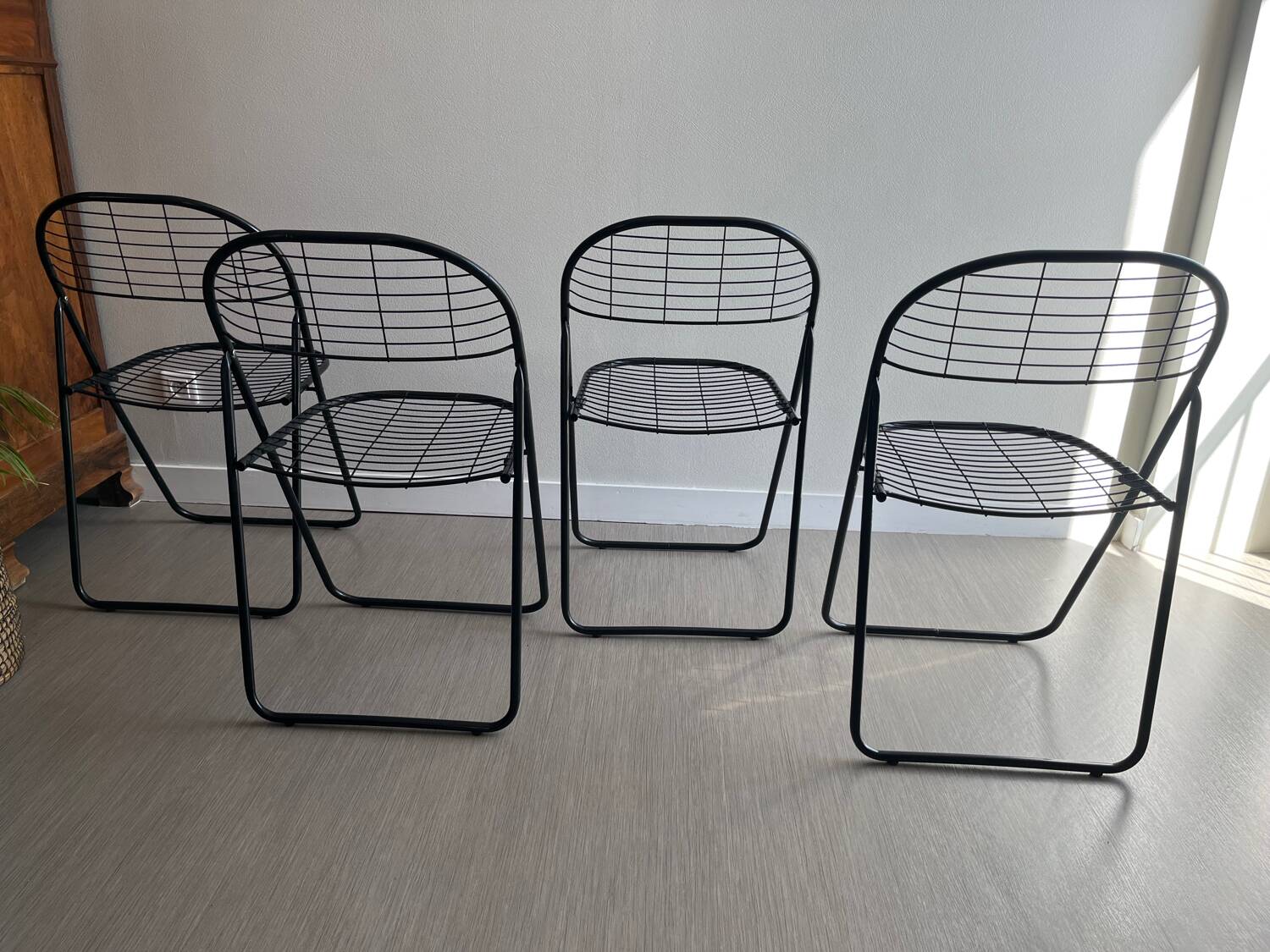 Vintage folding chairs Aland by Niels Gammelgaard