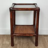 Rattan sofa bedside table