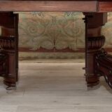 Dining room table with mahogany system, restoration period circa 1830 (4m)