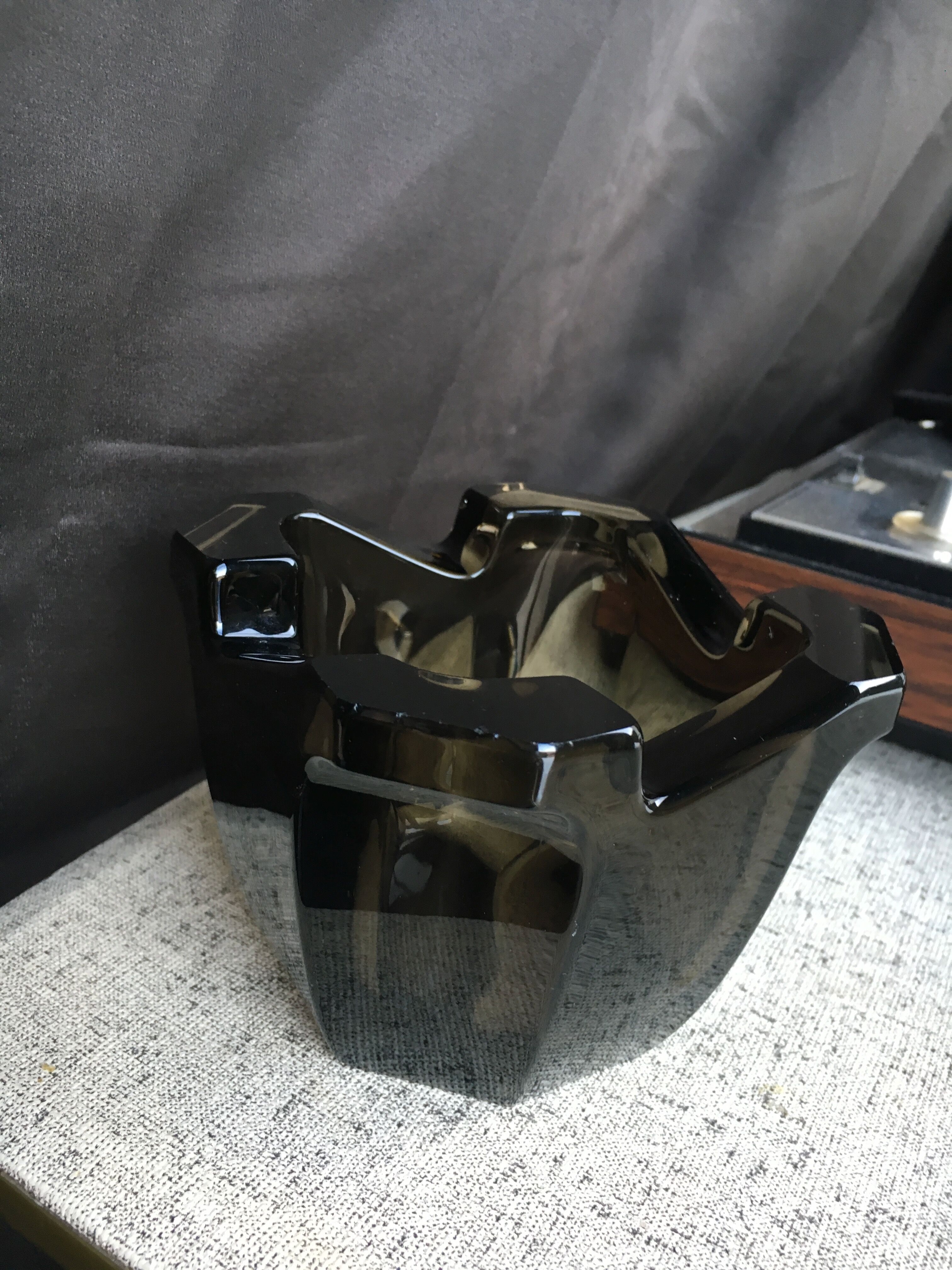 Bohemia glass ashtray circa 1950