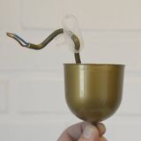 Vintage Rope Pendant Lamp / Handmade Rustic Chandelier/ Hanging Light 1970