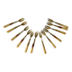 set of 12 horn dessert forks from the 50s