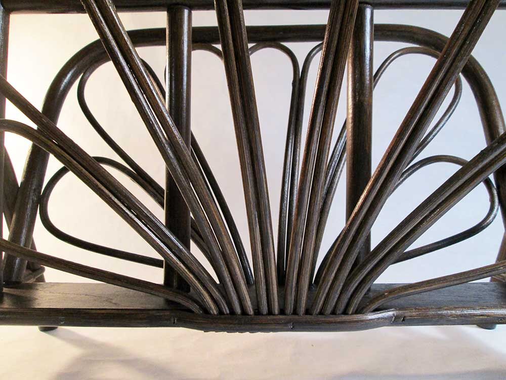 Rattan magazine holder