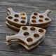 Set of 6 dishes/pans/snail pans, in Digoin Crespots sandstone - Vintage