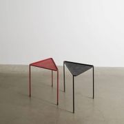 Pair of French Mid Century Triangle Tables by Mathieu Matégot, 1950s