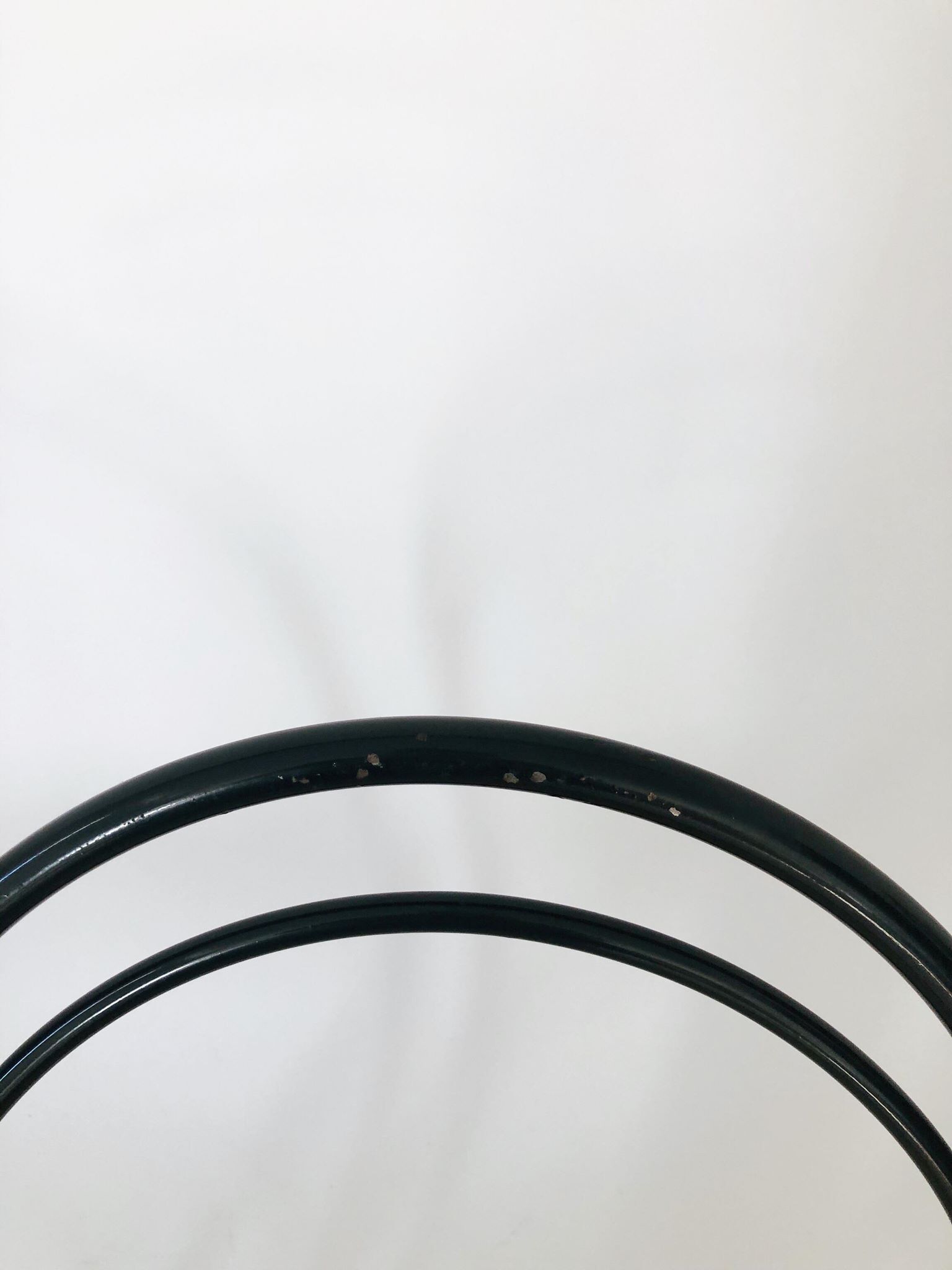 Pair chairs bistro folding canages