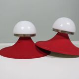 Elegant 1950s Wall or Ceiling Lights – Fluid Lines and Subtle Texture