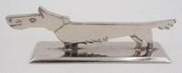 Aristide Colotte, 12 animal-shaped knife rests, Art Deco, excellent condition, case.