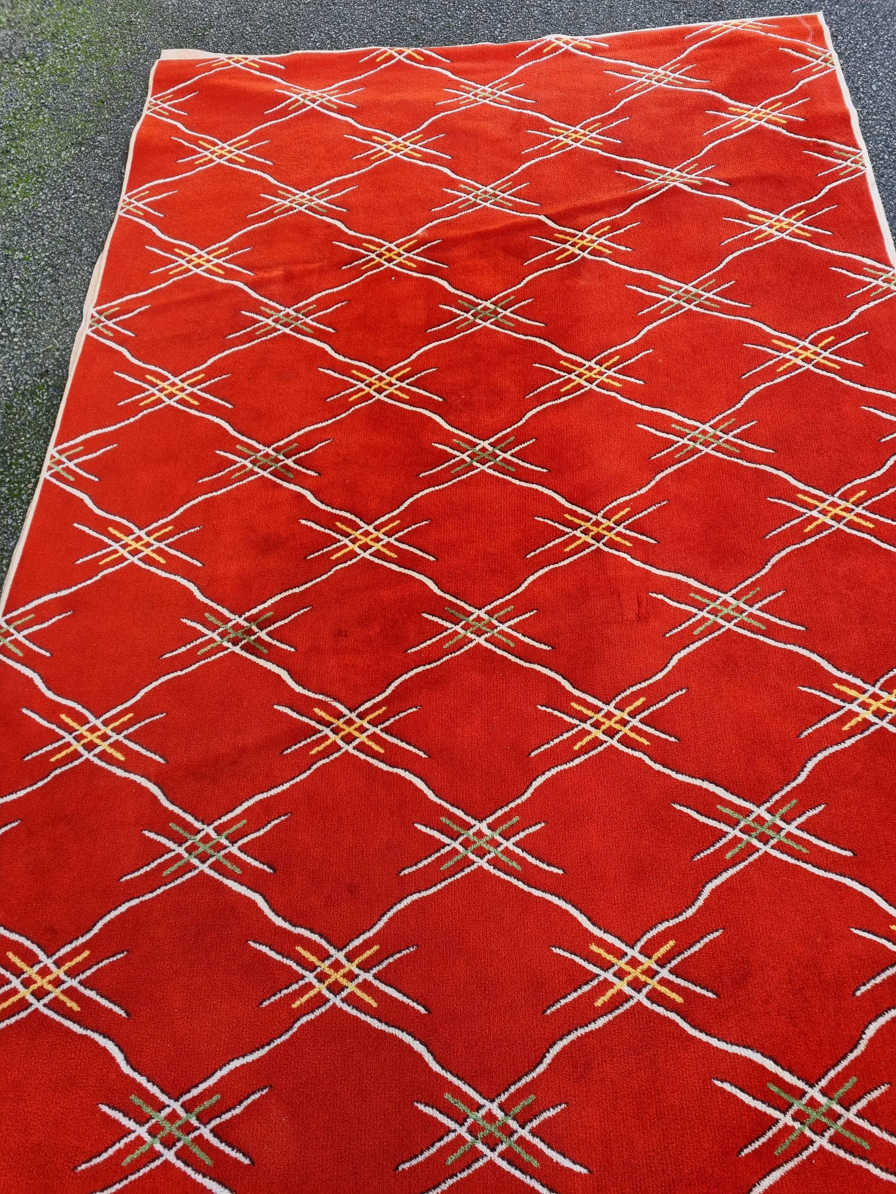 Carpet of 1970 red 280x200cm