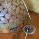 Mother-of-pearl pendant lamp, fruit theme