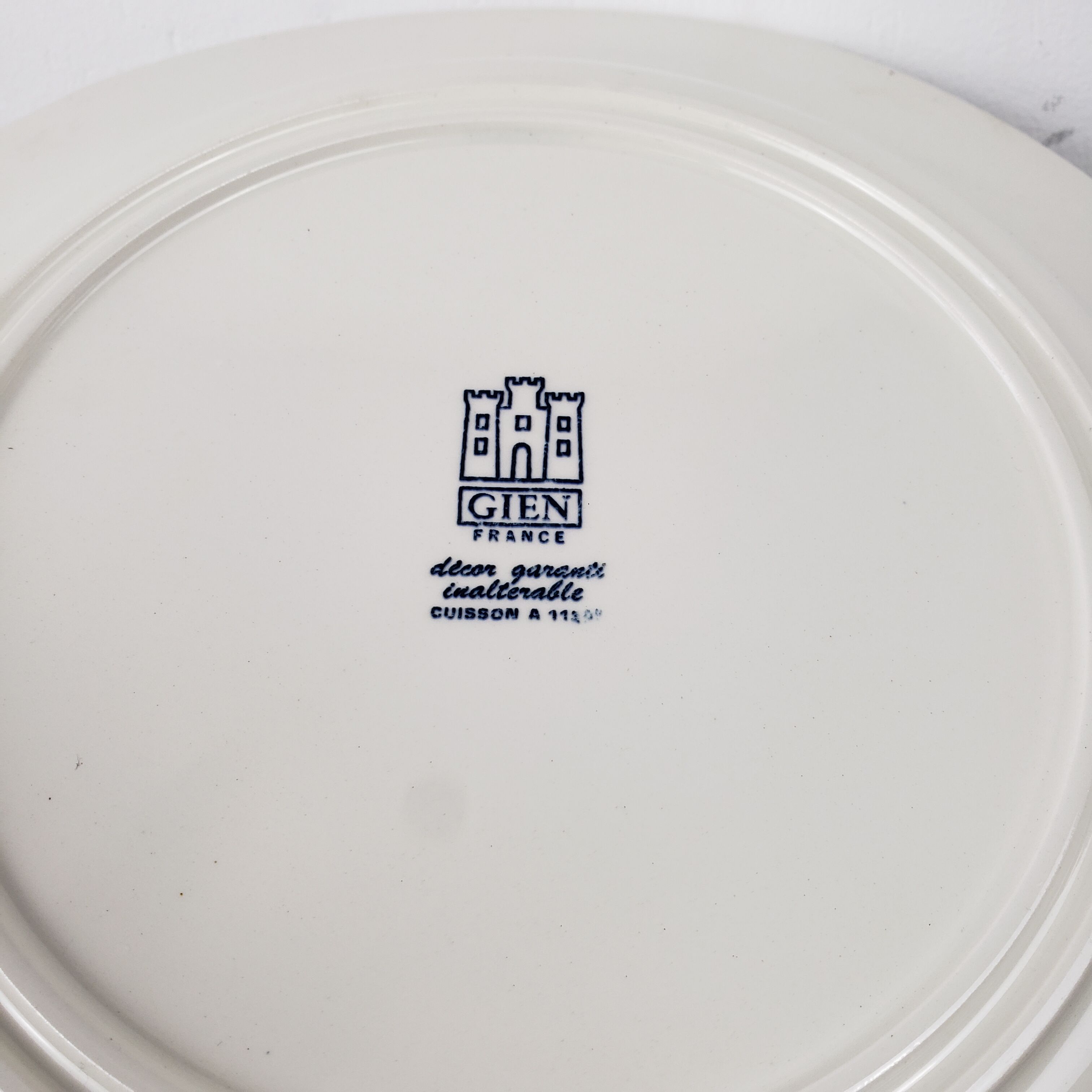 Plat carré - gien "ibis bleu"