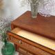 Vintage wooden and rattan dresser