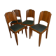 Lot de 4 chaises des années 50