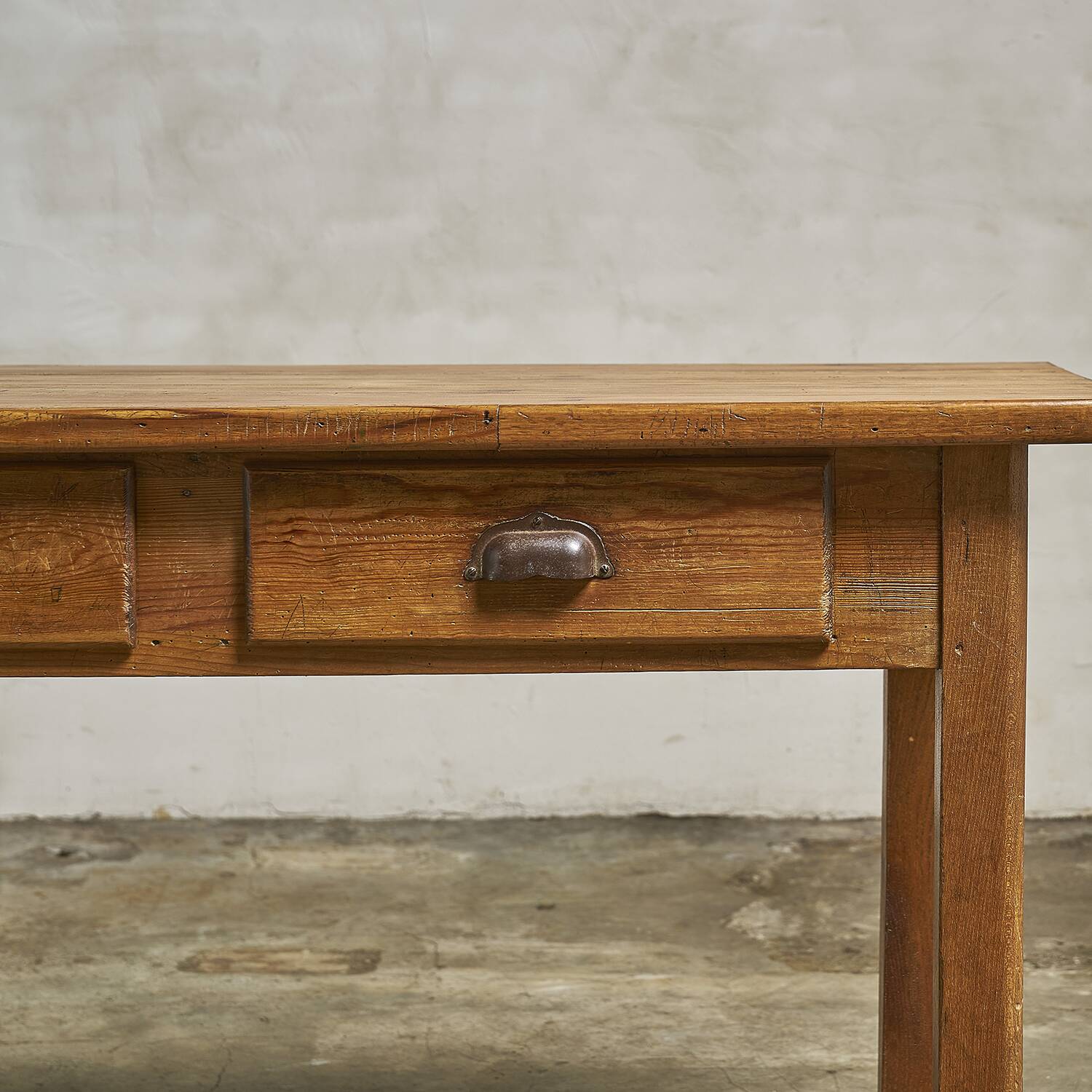 school desk with 3 drawers