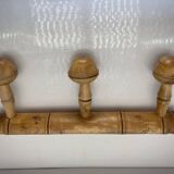 old Bamboo style wall coat rack