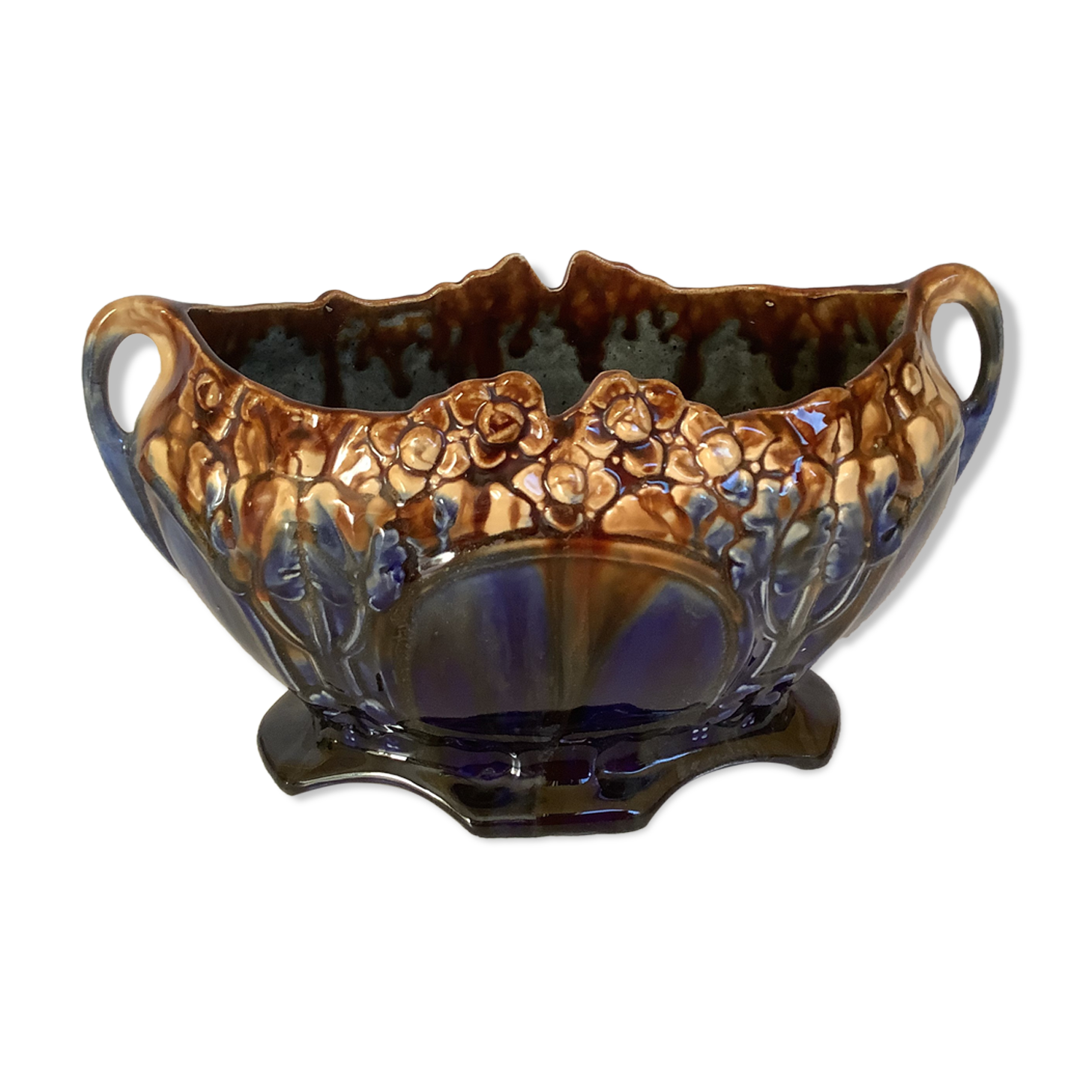 Old earthenware planter vase Belgium