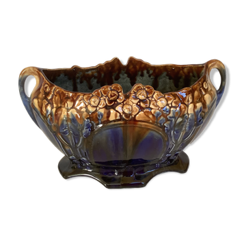 Ancienne jardinière vase faïence Belgium