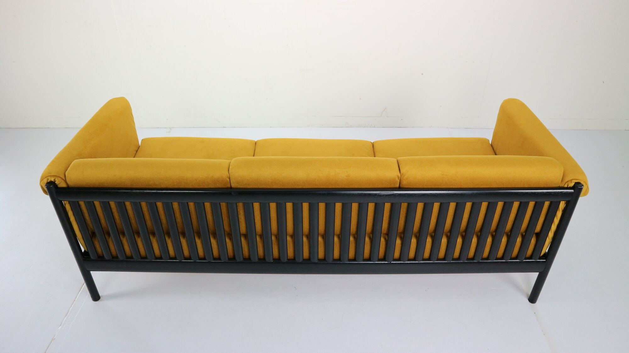 Mid-Century Modern Sofa in Yellow Velvet by Johannes Andersen, 1960s, Denmark