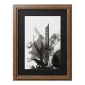 Œuvre originale sur papier signée Eugène Eechaut, réalisée à l’encre et encadrée, 1973