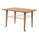 Table basse scandinave en teck avec étagère en laiton