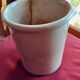 Old ceramic jar with jam creil montereau