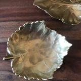 Empty brass leaf pockets