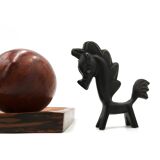 Stylized bronze horse sculpture, 1950s
