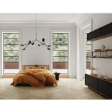 Sand-colored table lamp, ceramic, contemporary work.