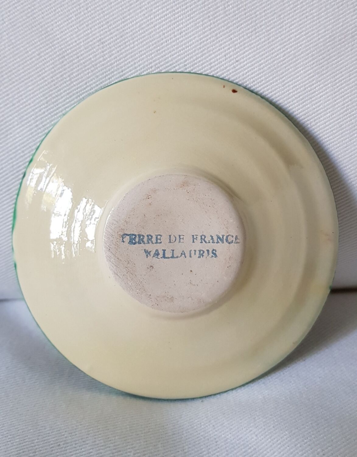 Vallauris ceramic garlic grater plate