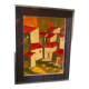 Painting - Oil on cardboard (in relief) c.1970 signed