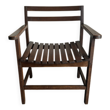 Modernist oak armchair, 1950