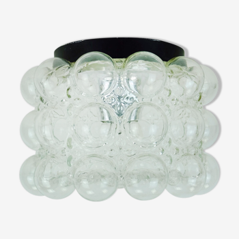 Plafonnier en verre et métal par Helena Tynell pour Limburg années 1960