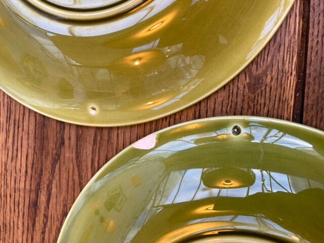 Series of 5 plates Fish Proceram