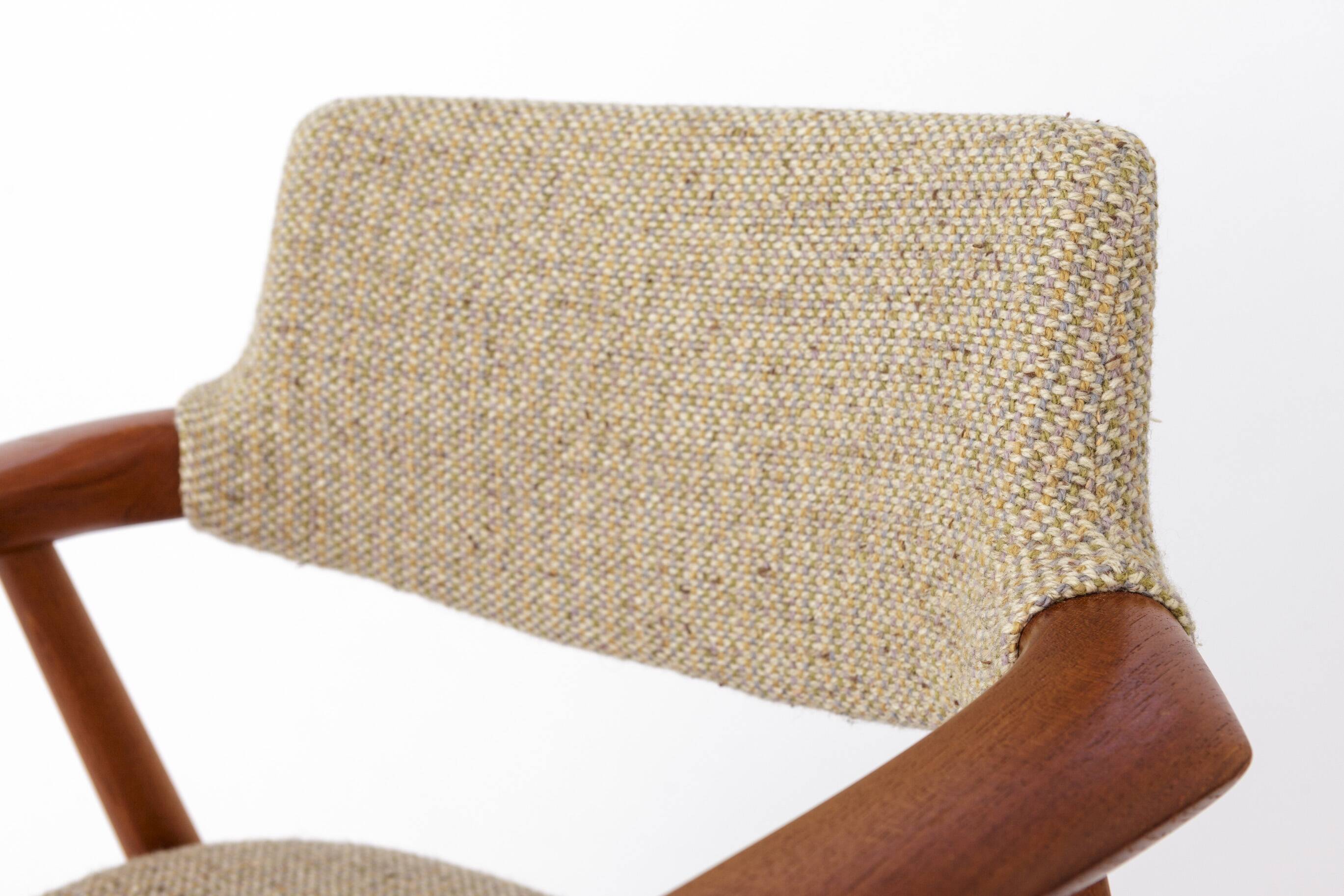 5 Erik Kirkegaard Chairs, 1960s, Vintage, for Glostrup, model GM11, Danish, Teak