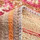 Tapis de Couloir Turc Vintage, Laine Rouge & Beige Géométrique, 83x388 Cm