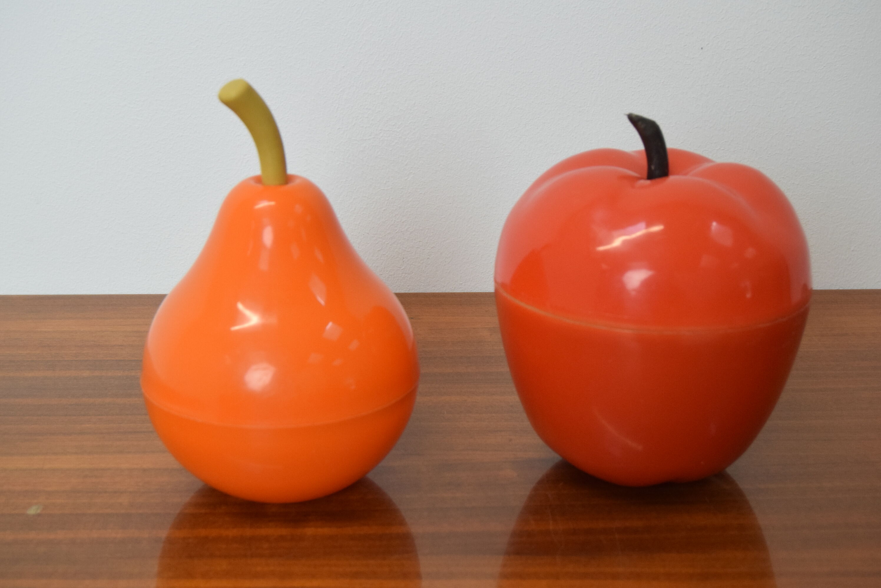 Set of mid-century plastic boxes,1970's