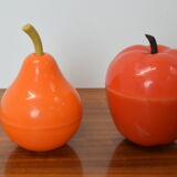 Set of mid-century plastic boxes,1970's