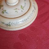 Flowered ivory cup