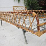 Bed with drawer rattan bed