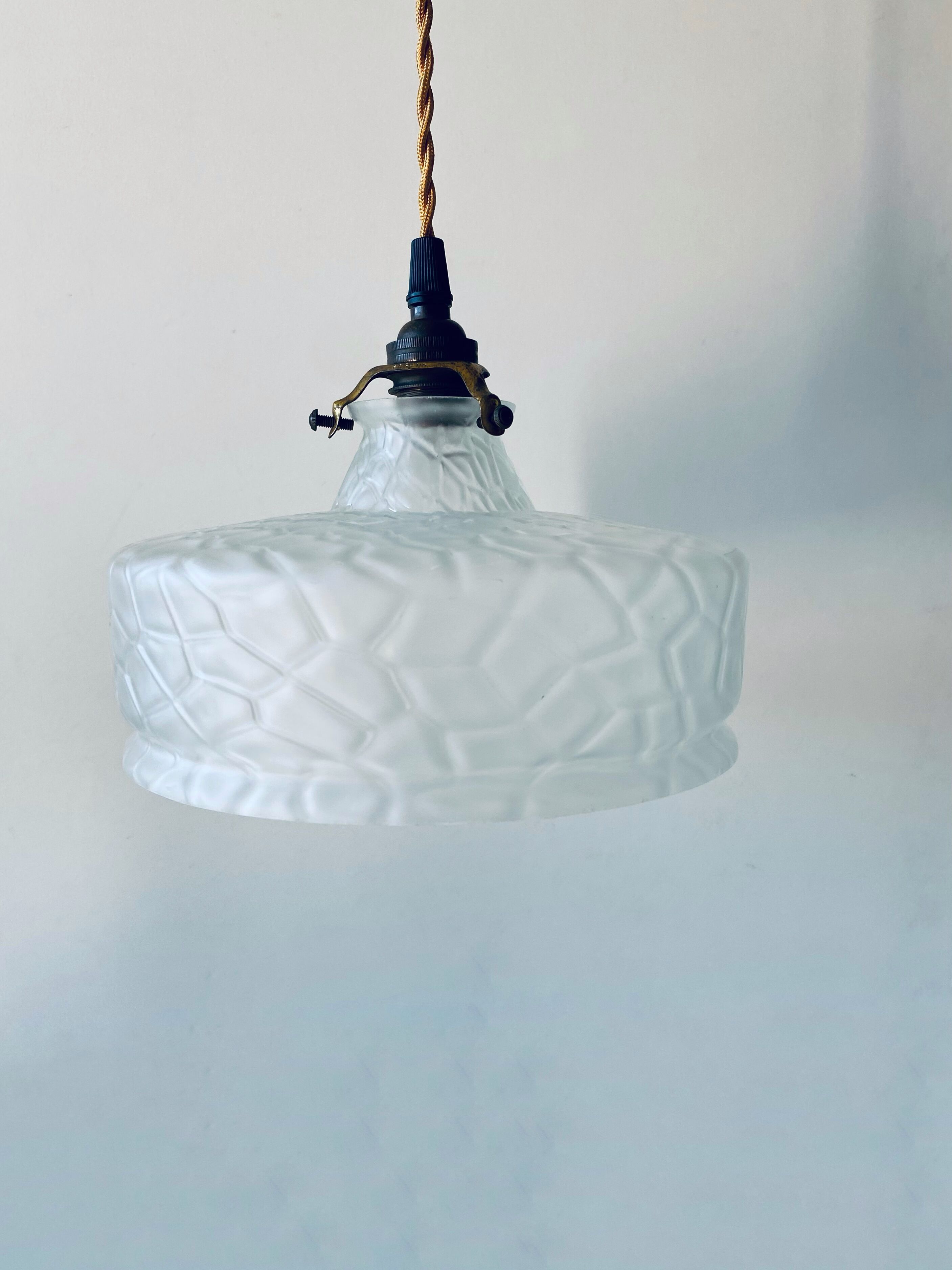 Vintage glass pendant light