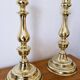 Pair of brass candlesticks