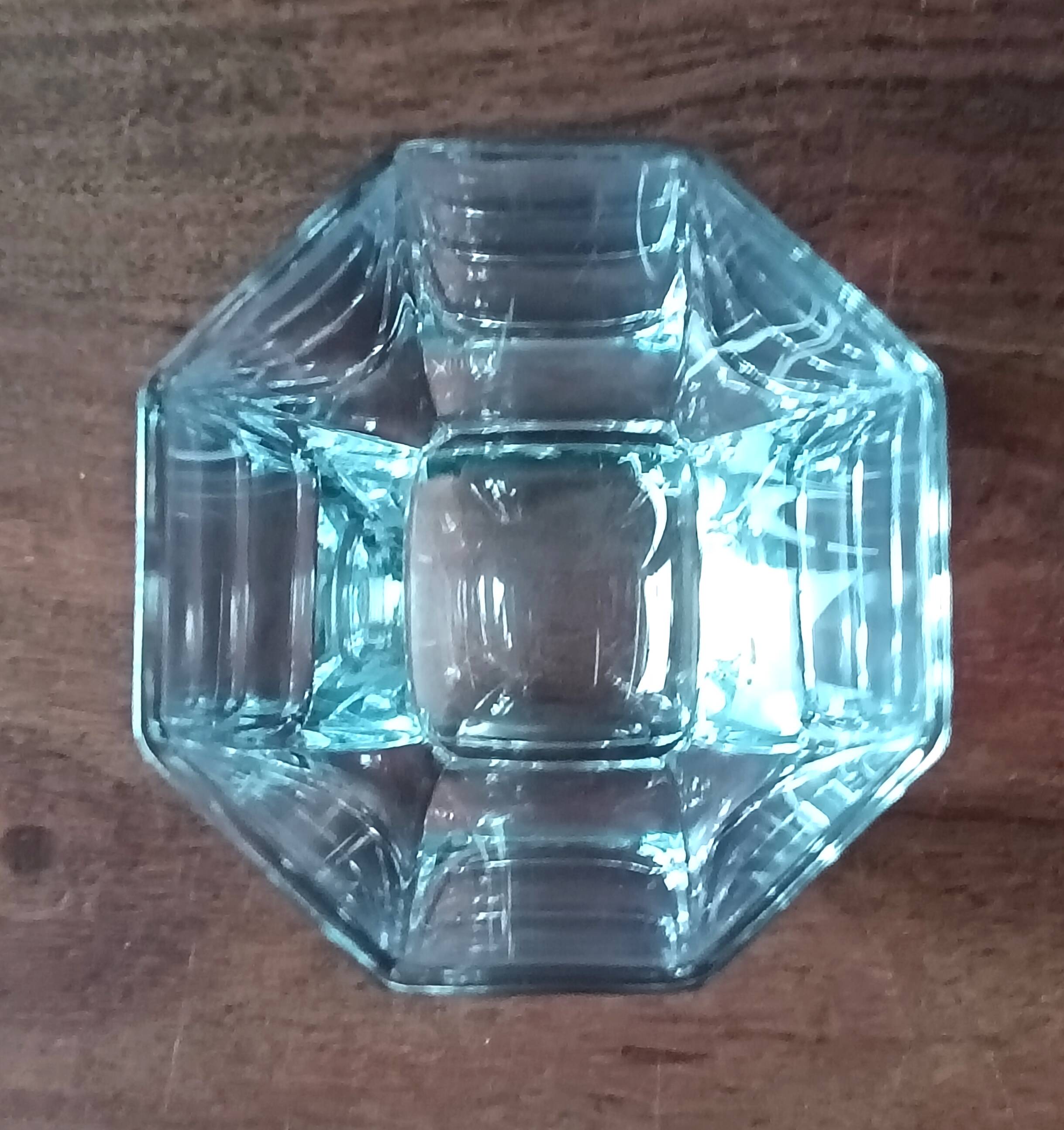 6 verres à whisky verre pressé transparent vintage