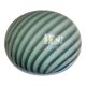Contemporary green and white oval pendant in murano glass