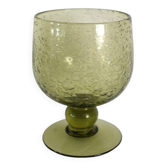 Verre soufflé Biot, années 70