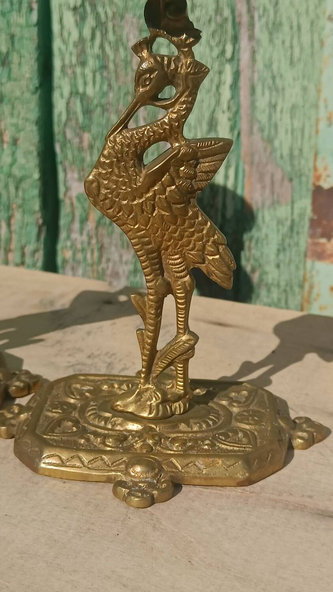 Bougeoirs anciens en bronze