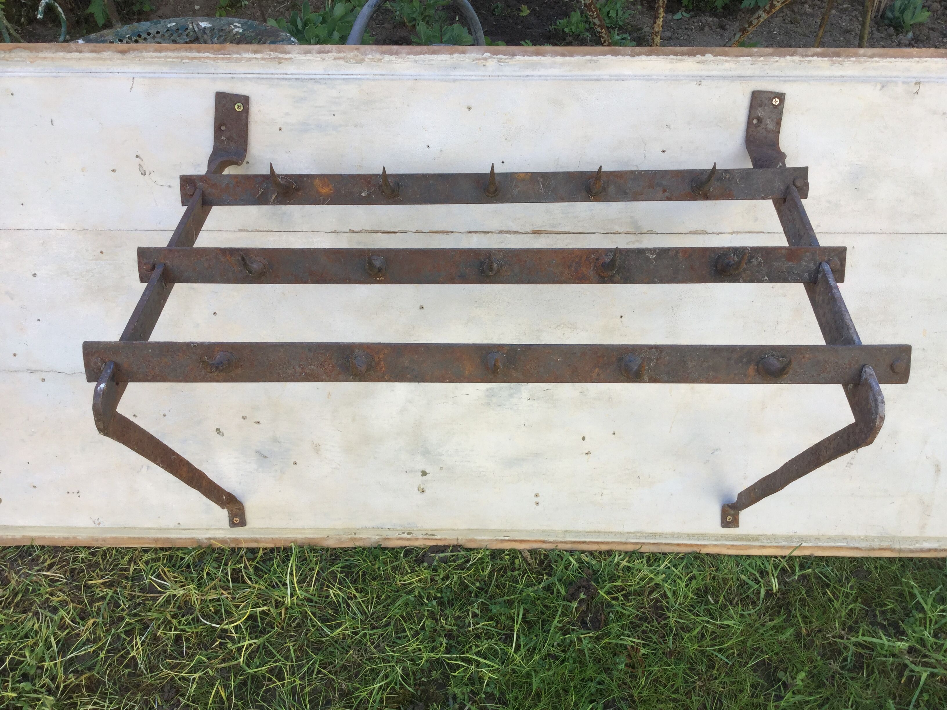 Former iron butcher shelf
