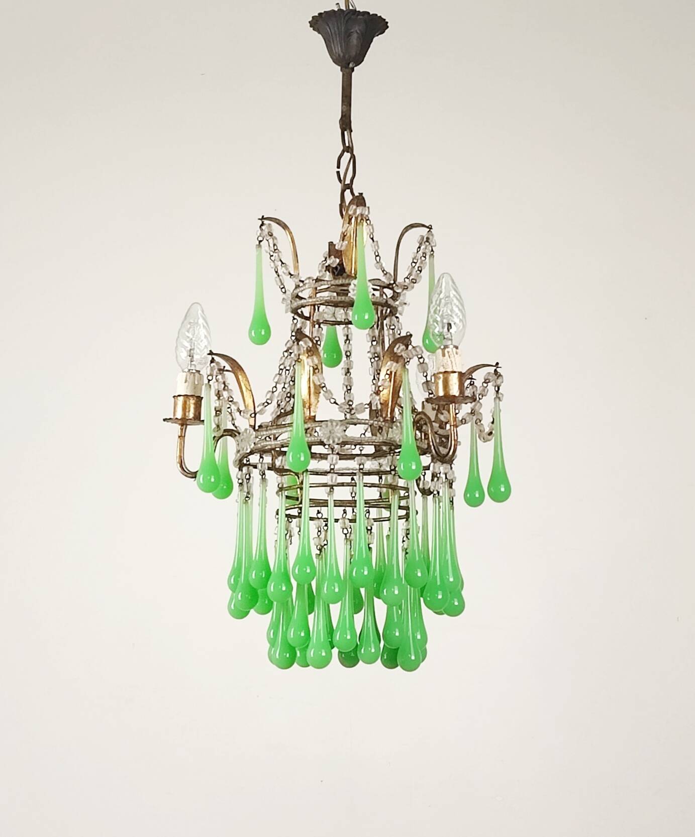 Italian chandelier with tassels