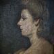Portrait of a Woman, 19th Century, Oil on Canvas, Framed